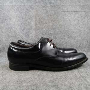 Leather Classics Shoes Mens 10.5 Derby Oxford Leather Black Formal Dress Classic